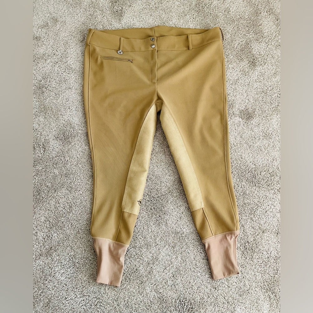 Bradley Breeches by Smartpak Full Seat Women's Tan Khaki Size 42